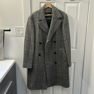 Zara long pea coat jacket